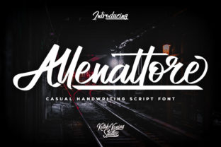 Allenattore Font: Bold Script for Editorial Design