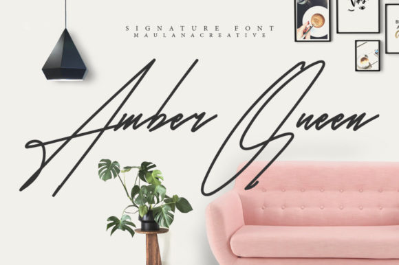 Amber Queen Font: A Refined Script for Editorial Design