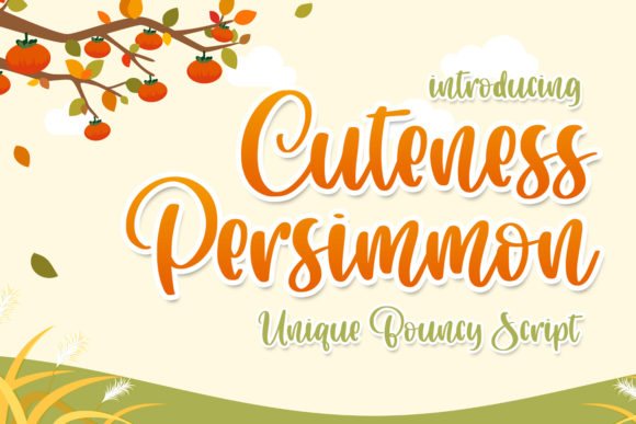 Cuteness Persimmon Font: Friendly Script for Campaigns