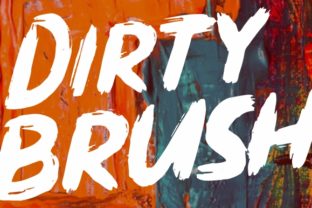 Dirty Brush Font Review for Web Design