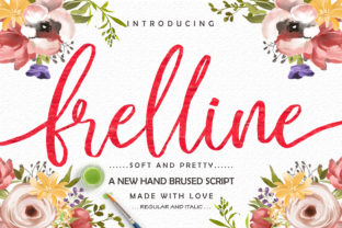 Frelline Font: A Handwritten Typeface for Editorial Warmth