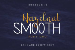 Hazelnut Smooth Duo Font for Editorial Design