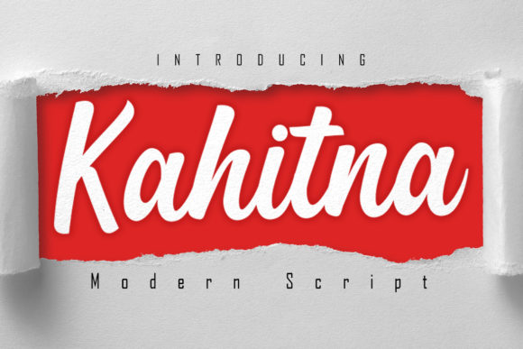 Kahitna Font: A Handwritten Typeface for Editorial Design