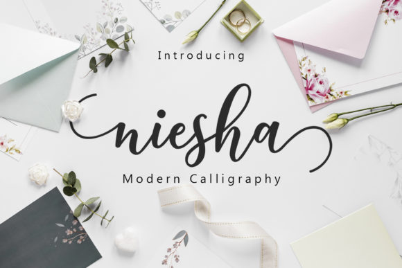 Niesha Font: A Handwritten Typeface for Makers