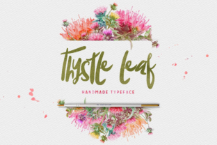Thysle Leaf Font: Bold Hand-Drawn Type for Makers