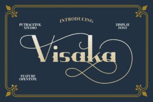 Visaka Font: Dynamic Display Typography for Editorial Design